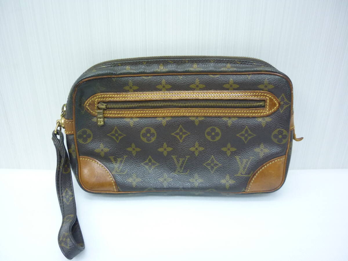 1円～ LOUIS VUITTON ルイ・ヴィトン モノグラム セカンドバッグ Ｍ51825 マルリー ドラゴンヌ GMの画像1