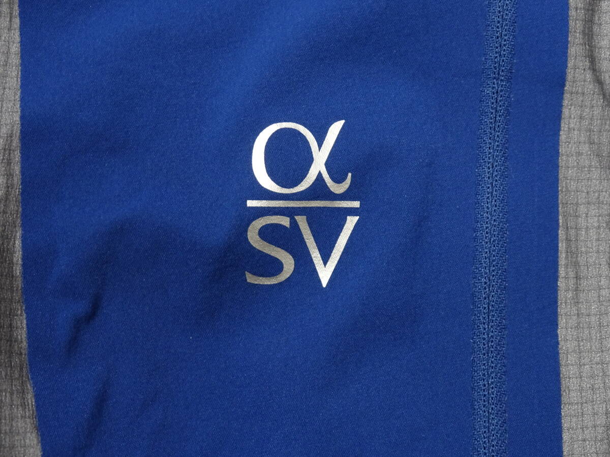 Arc'teryx アークテリクス Alph SV Jacket アルファSVジャケット カナダ製 青色 Size Sの画像7
