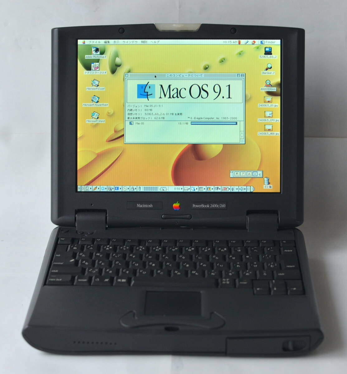 PowerBook 2400c Booster Vpower G3 320MHz/80MB/2GB/Batt生/ACの画像1