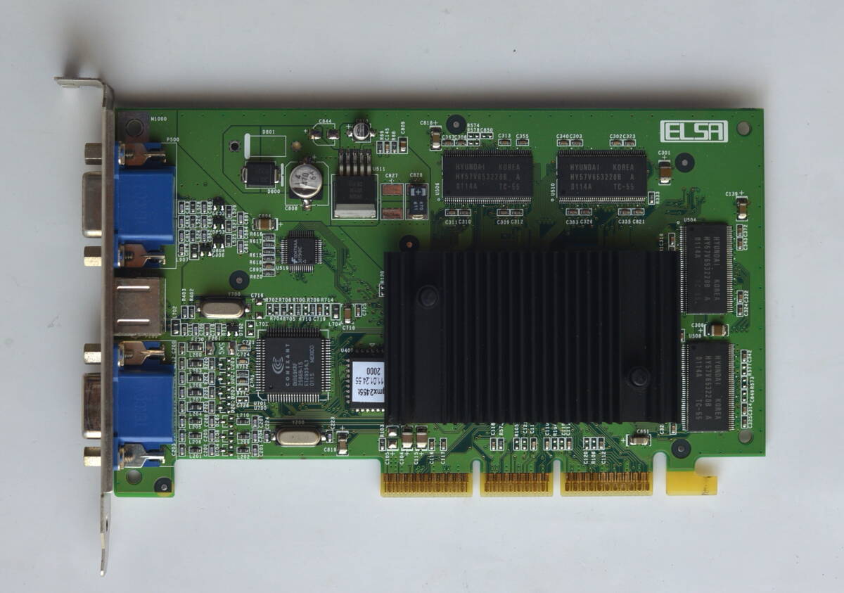  rare article!ELSA Gladiac 511 Twin AGP NVIDIA GeForceMX400 32MB @2001 for Mac