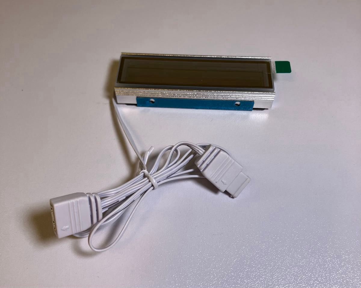 【新品】M.2 SSD ヒートシンク LED ARGB 5v 3pin インフィニティ―ミラー (シルバー)