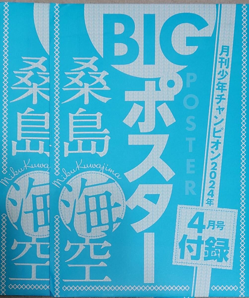 月刊少年チャンピオン【付録】桑島海空　ＢIGポスター　（２冊分）_画像1