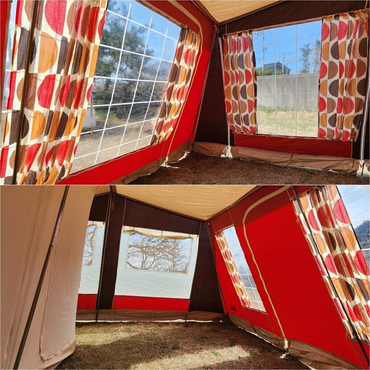 マルシャル シャレースーパー６+２ ヴィンテージテント 鉄骨テント ビンテージテントの画像3