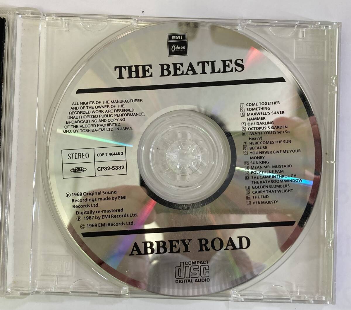 1円～【中古/美品】国内盤 CD The Beatles Abbey Road CP32-5332 ビートルズの画像3