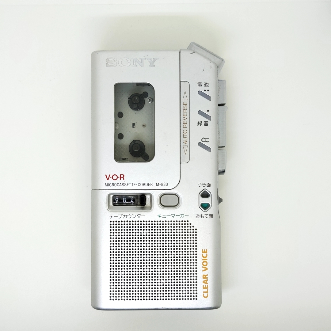 ジャンク★SONY M-830 マイクロカセットレコーダー ソニー MICRO CASSETTE WALKMAN No.2_画像1