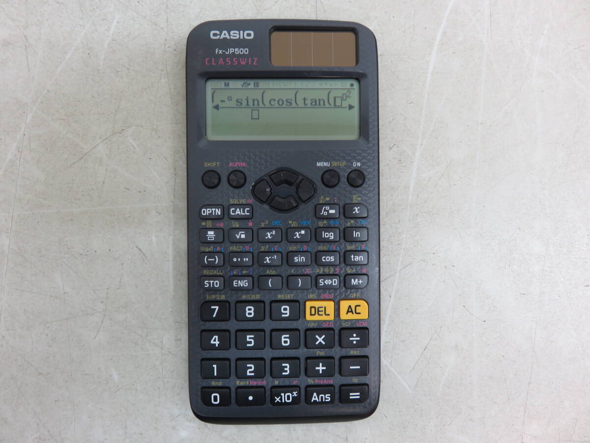 CASIO カシオ fx-JP500 関数電卓 動作品 中古の画像1