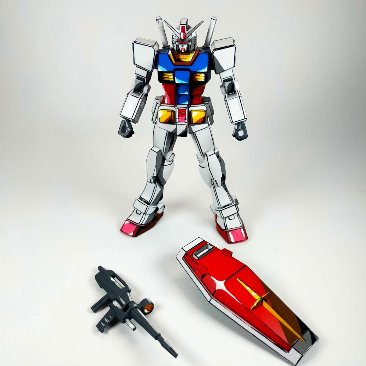 * illustration manner model * anime coating * gun pra * Gundam * final product * painted *EG*RX-78-2*GUNDAM*GUNPLA*li paint *2D 2DGUNPLA*