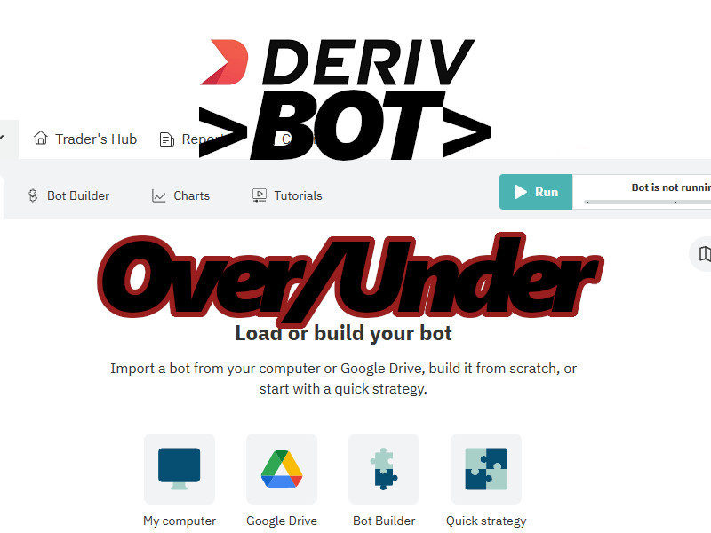 [DERIV bot03.]デリブ自作ボットファイル/OverUnder取引手法・バイナリーボットｘ１個_画像1