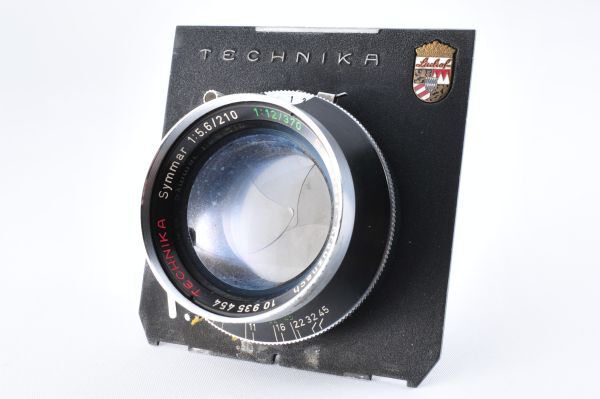 Schneider Kreuznach Symmar 210mm F 5.6 370mm F 12 LINHOFシャッター TECHNICAボード 現状品 #307B_画像1