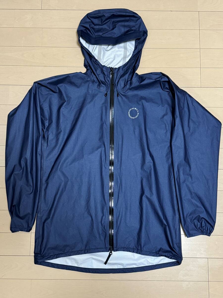 山と道 UL Rain Jacket PU Sosui　Navy UNISEX S　レインジャケット フーディ_画像1