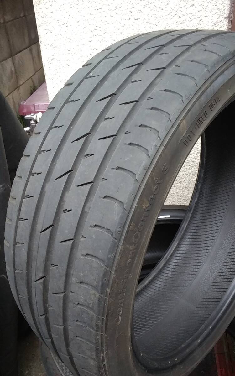 195/40R17 81V コンチネンタル SPORT CONTACT3 2018＆2019年製 4本セット 直接取引可　着払い_画像3