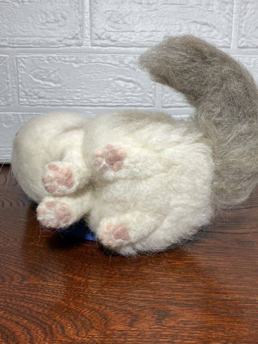  wool felt cat rug doll 