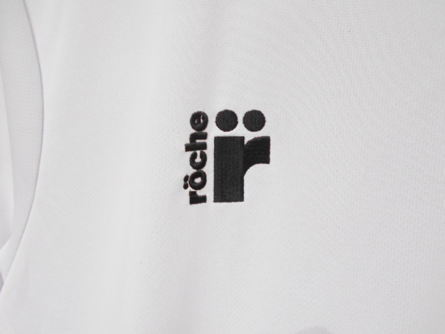 ROCHE ローチェ 半袖 ドライ Tシャツ テニス ウェア ホワイト Mサイズ ワンポイント_画像4