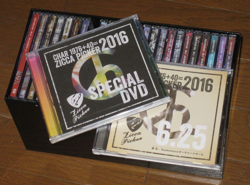 通販限定盤！チャー（Char）・24CD & DVD・「ZICCA PICKER 2016 全24公演 BOX」 の画像4