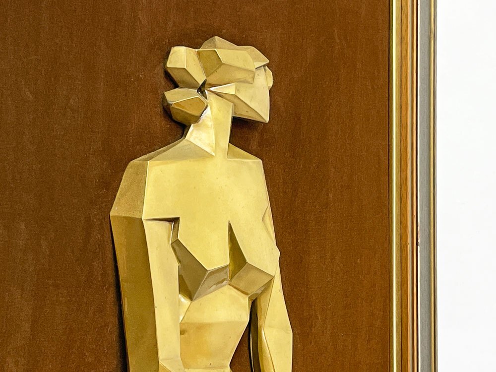 ● Touch of Bronze ブロンズ スカルプチャー 彫刻 ウォールアート フランシス・クワティ・ニーオ Francis Kwatei Nee-owoo 額装品