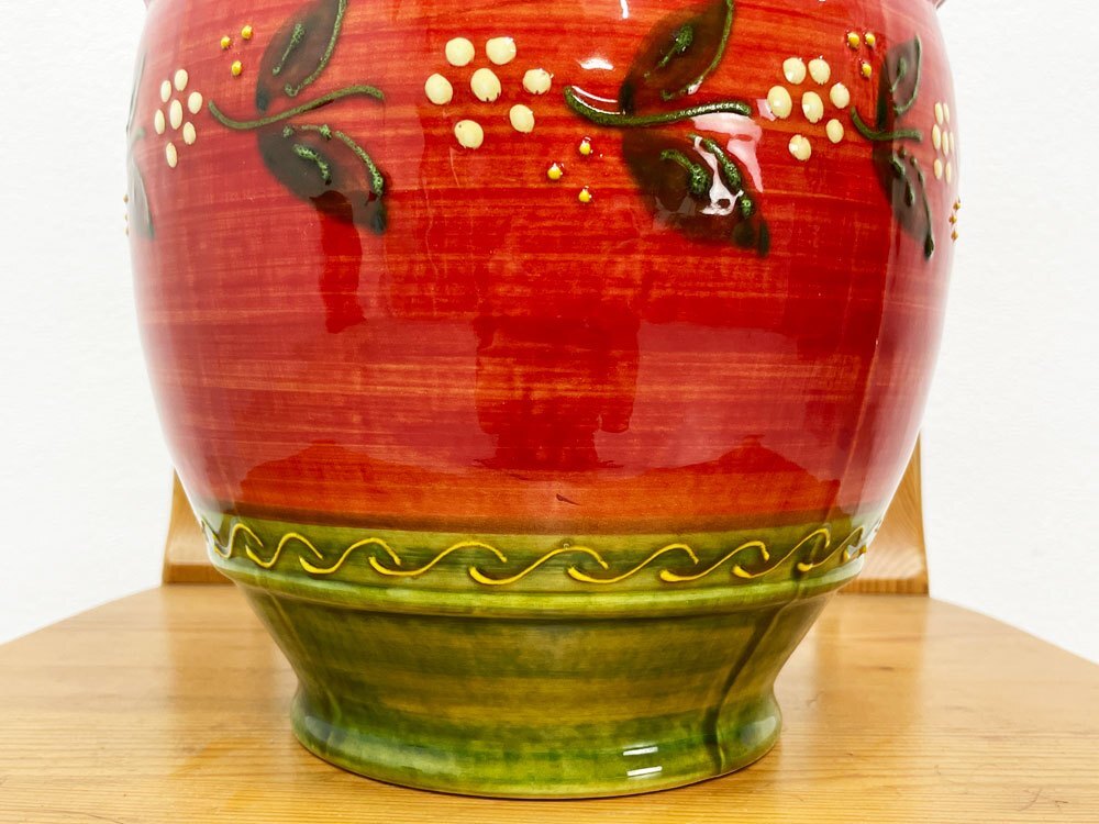 ● スペイン陶器 Spanish Pottery ベジタブルポット 野菜保存ポット H33cm グラナダ GRANADA購入品 民芸_画像3