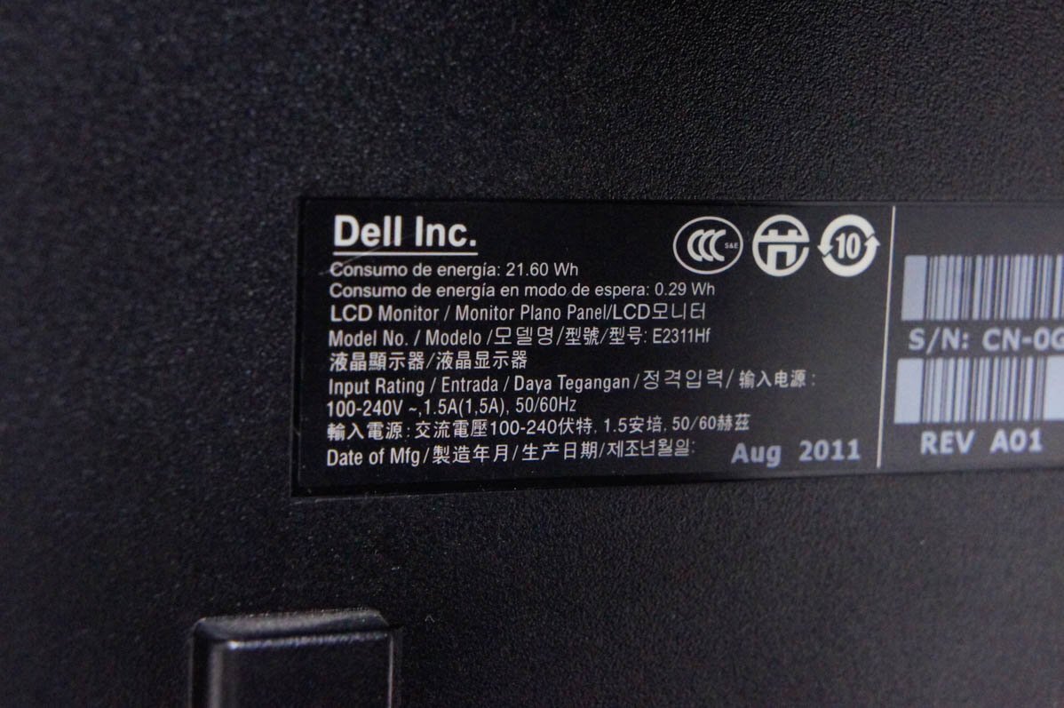 1 DELL デル 23インチ液晶モニター E2311Hf_画像6