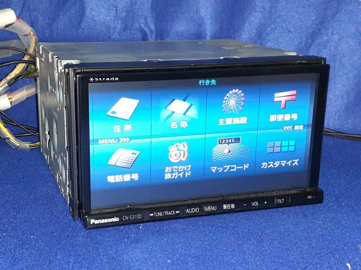 パナソニック ストラーダ メモリーナビCN-S310D Bluetooth ハンズフリー フルセグ DVD CD SD USB