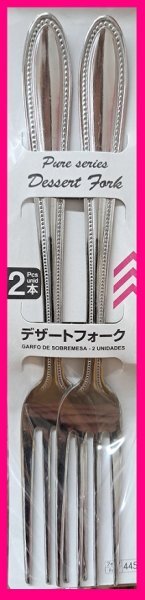 【送料無料：フォーク:2本:日本製】★可愛い フォーク セット：17cm 未使用品★おすすめ:スプーンもあります★カトラリー：アウトドア