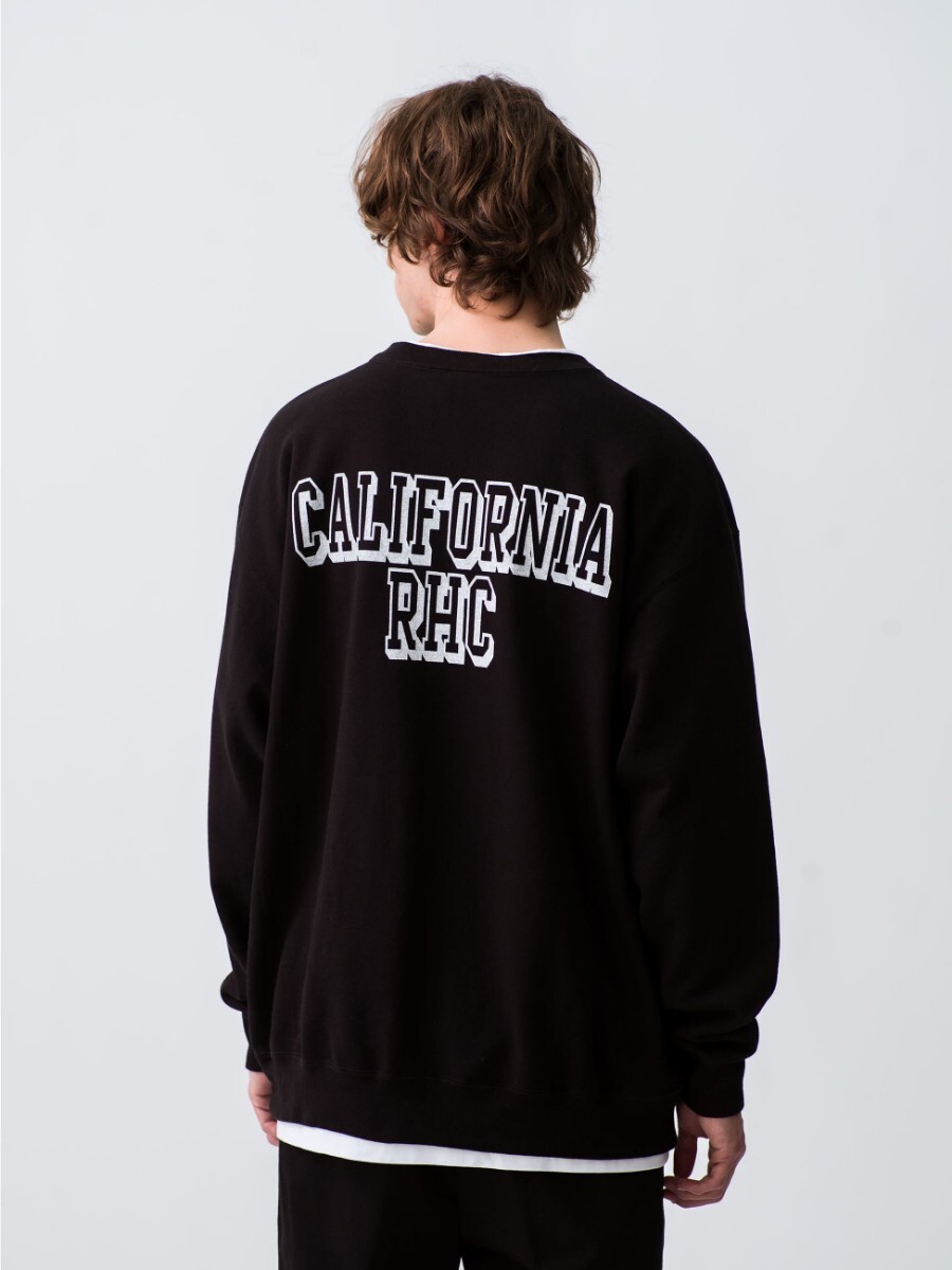 ロンハーマン スタンダードカリフォルニア ブラック XL Logo Sweat Pullover STANDARD CALIFORNIA別注 STANDARD CALIFORNIA for RHC 新品 _画像2