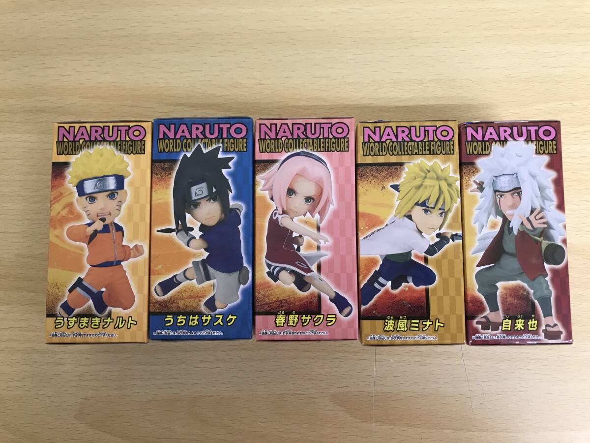 083(5-10) 1円スタート 未開封 WCF NARUTO ナルト ワールドコレクタブルフィギュア ナルト サスケ サクラ ミナト 自来也 5箱 まとめの画像5