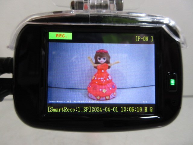 Smart Reco タッチi GPS搭載 ドライブレコーダー WHSR-410 駐車監視 microSD 8GB 動作確認済 中古の画像7