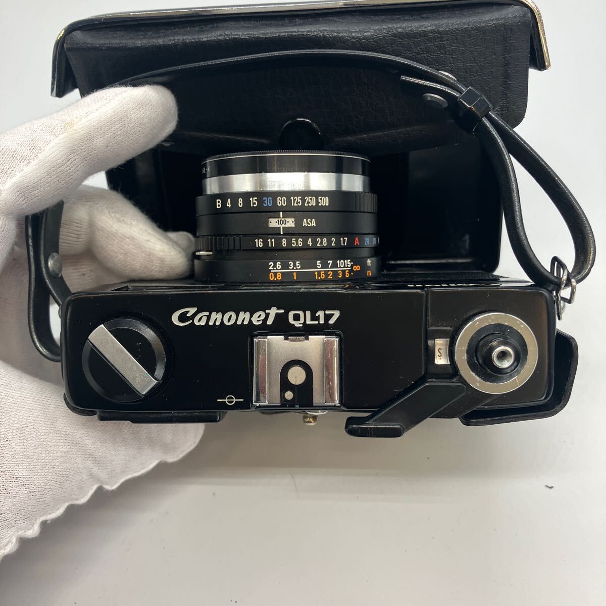 Canon キャノン　フィルムカメラ 黒 QL17 40mm 格安　⑨_画像4