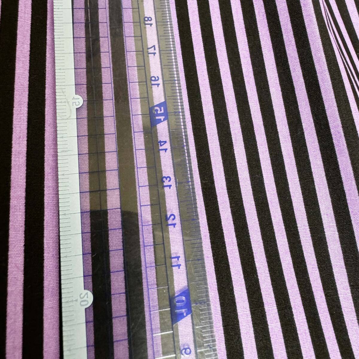  маленький полоса рисунок Broad ткань с принтом 1m ткань лоскут длина . черный × лиловый чёрный × фиолетовый 