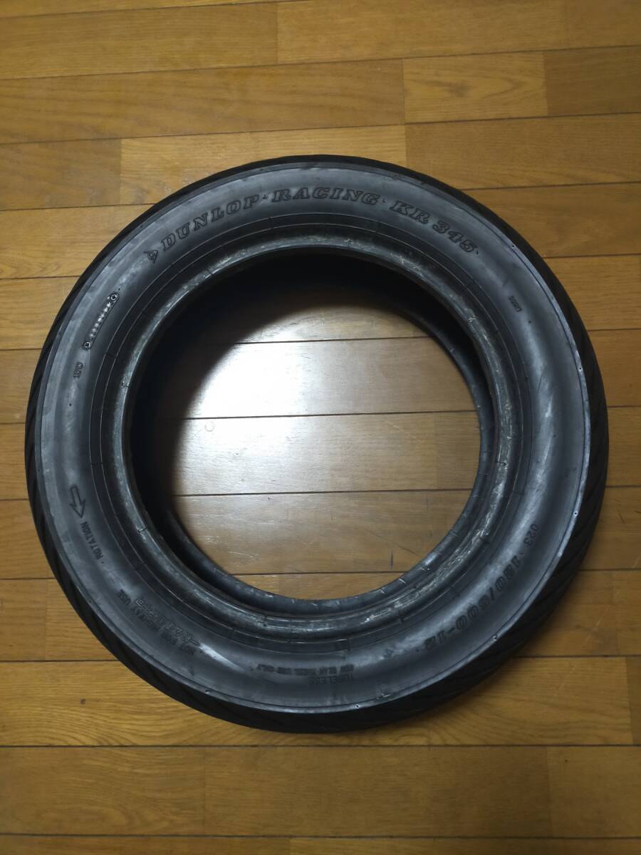 送料無料【前後セット】DUNLOP ダンロップ KR345 フロント 100/485-12 リア 120/500-12 NSF100 NSR50 12インチ 中古レインタイヤの画像5