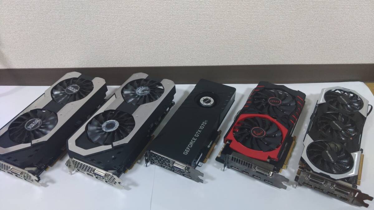 【ジャンク】 GTX1070 x2 GTX980Ti x2 GTX1070Ti 動作不可5台セット グラフィックボード まとめ売り 送料無料_画像7