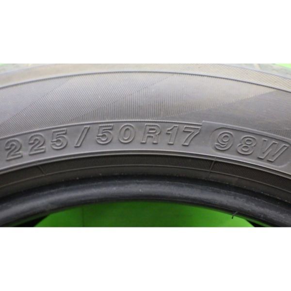 ☆::送料無料::☆ヨコハマ BluEarth-A AE50 225/50R17 4本SET■2018年製9分山オンロード■中古 1箇所,表面に小傷あり■帯広市手渡し可の画像9