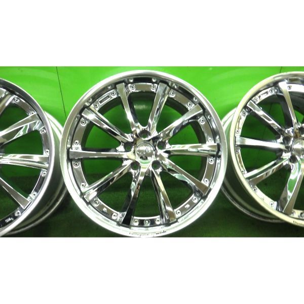 レクサス,アルファード等に■weds kranze VISHUNU 社外アルミホイール 19x8.5JJ 5穴 114.3 +44 約65 ４本SET■中古 若干の傷あり■手渡し可_画像7