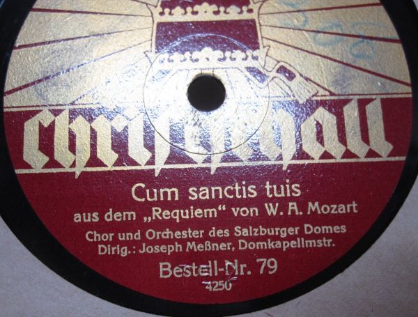 12inSP超希少・オーストリア盤 Christschall・ザルツブルグ大聖堂合唱団,管弦楽団;指揮ヨーゼフ メスナーJoseph Messner・3枚組・A-42の画像7