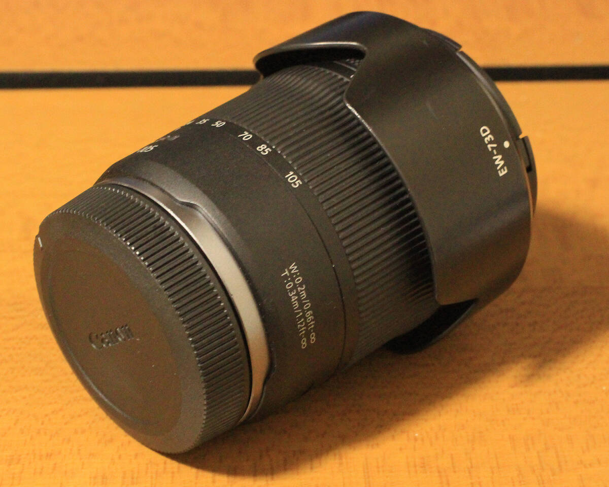 Canon キヤノン RF 24-105mm F4-7.1 IS STM　レンズフード付_画像5