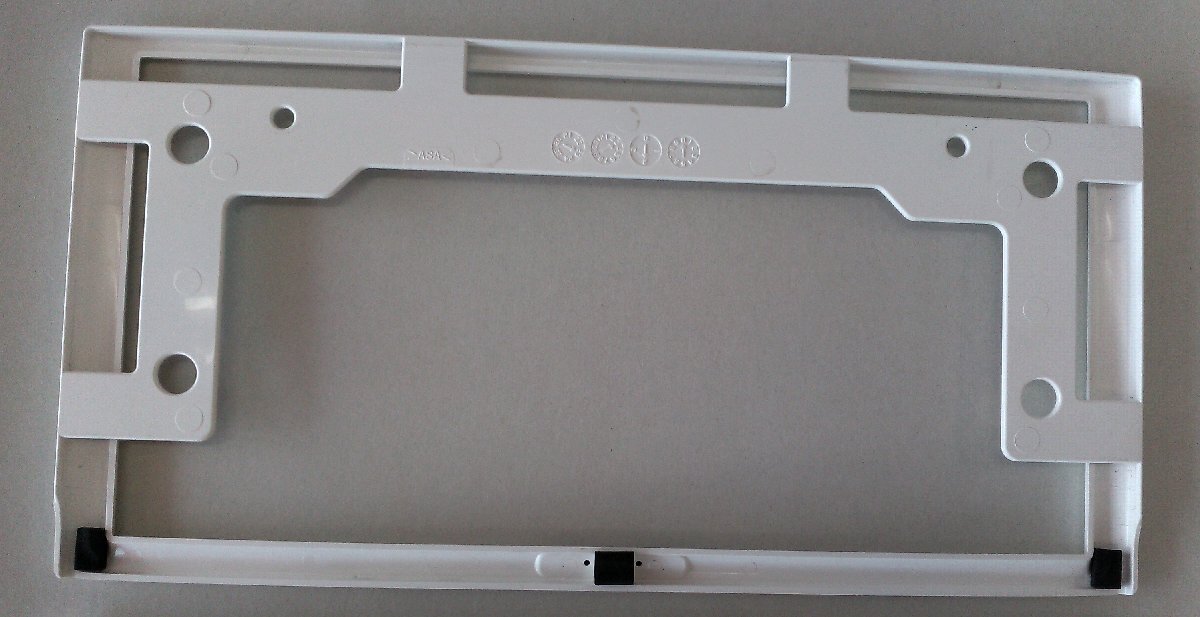 R604-9[ Daihatsu original ] Copen (LA400K) number frame set ( Copen * white ) lock bolt attaching (McGard)