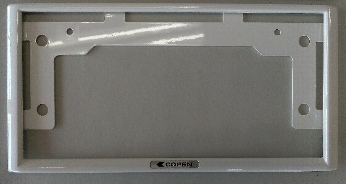 R604-9[ Daihatsu original ] Copen (LA400K) number frame set ( Copen * white ) lock bolt attaching (McGard)
