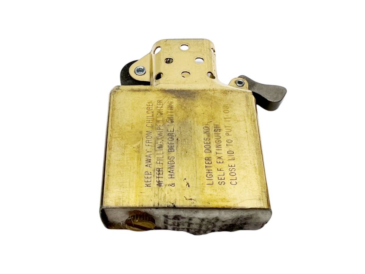 zippo (ジッポー) SOLID BRASS ソリッドブラス 96年製 ハワイ王国 ハイポリッシュ ゴールド 雑貨/028の画像5