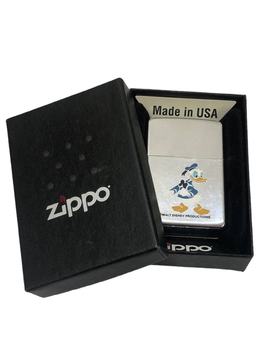 zippo (ジッポー) ディズニー ドナルドダック コラボ 1981年製 シルバー 雑貨/025_画像1