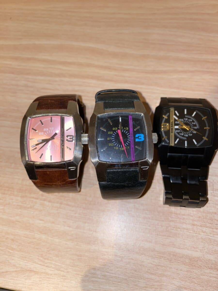 DIESEL diesel wristwatch 3 point set 