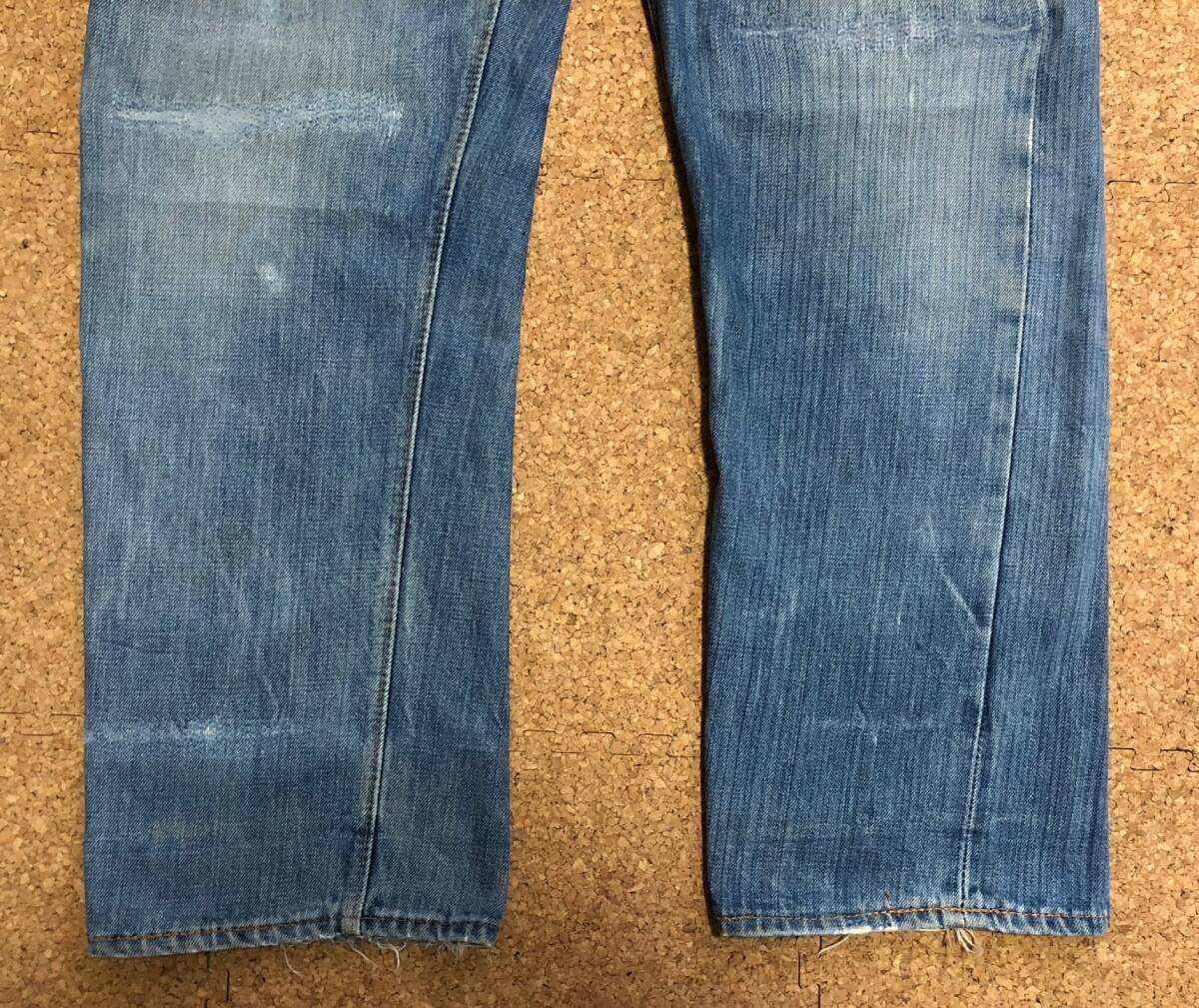 70S LEVIS リーバイス505赤耳 66前期 縦落ち！ 実寸W約32～33インチ リペア済み 【他にもヴィンテージ出品中！】_画像9