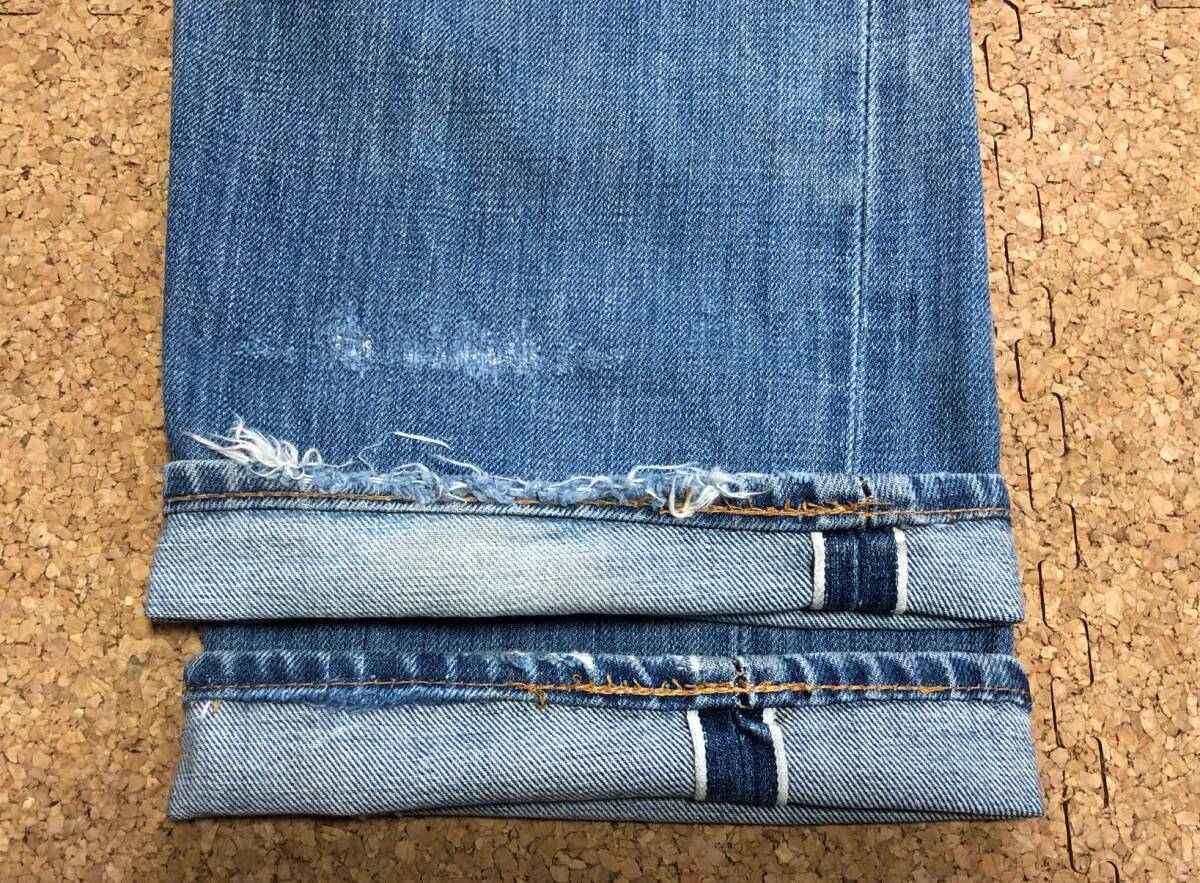 70S LEVIS リーバイス505赤耳 66前期 縦落ち！ 実寸W約32～33インチ リペア済み 【他にもヴィンテージ出品中！】_画像10