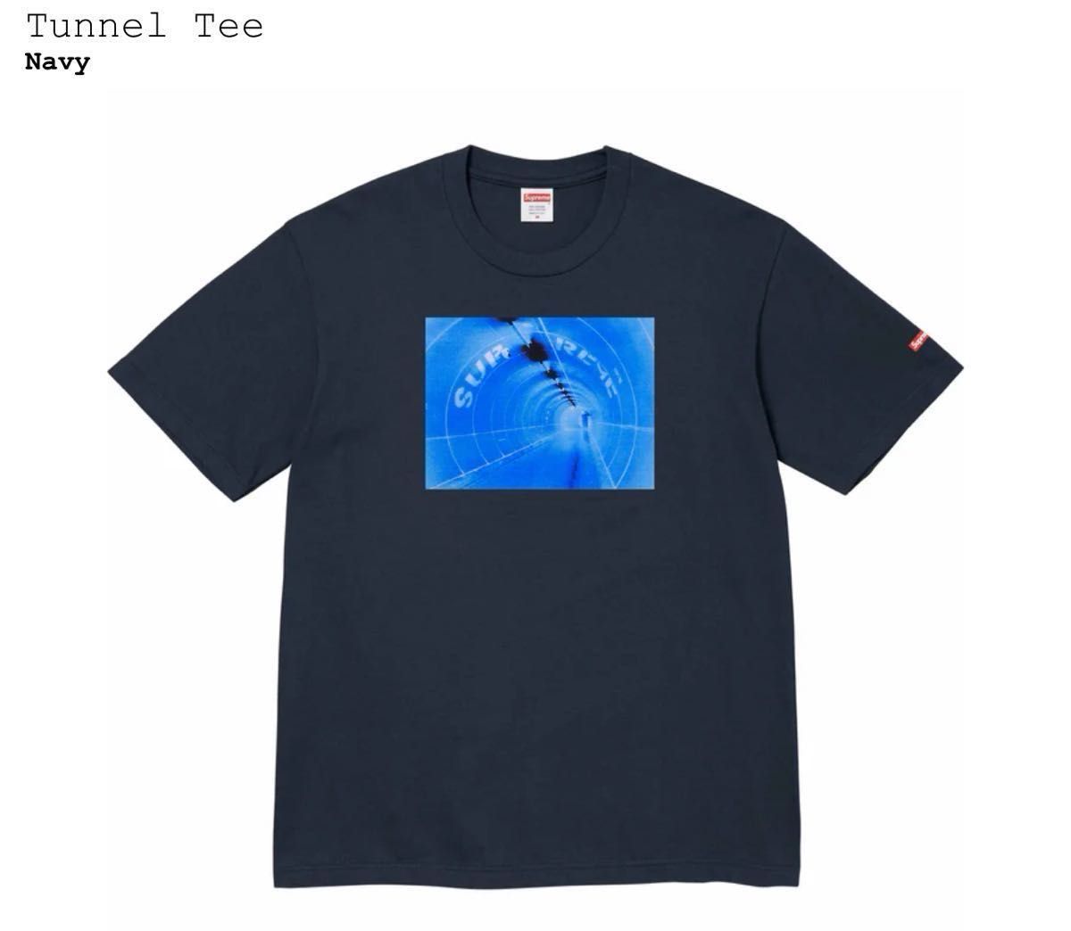 最終値下げ！Supreme Tunnel Tee "Navy" L