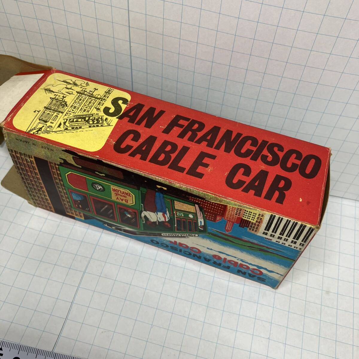 SAN FRANCISCO cable car サンフランシスコ ケーブルカー ブリキ 昭和レトロ 当時物 ミニカー アンティーク ヴィンテージの画像2