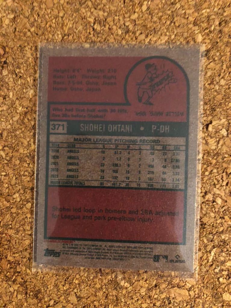 大谷翔平 2024 Topps Heritage Baseball #371 Shohei Ohtani, Los Angeles Dodgers No.2の画像2