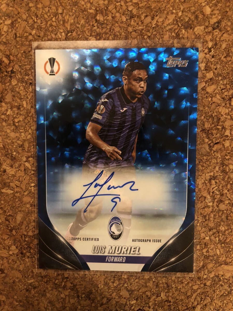 LUIS MURIEL 2023-24 TOPPS UEFA CLUB COMPETITION BLUE ICY AUTO AUTOGRAPH /99枚限定の画像1