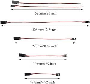 WMYCONGCONG 25本 3ピン サーボ延長ケーブル オス-メス サーボ延長コード リード線、双葉フタバ JRサーボプラグ用_画像2