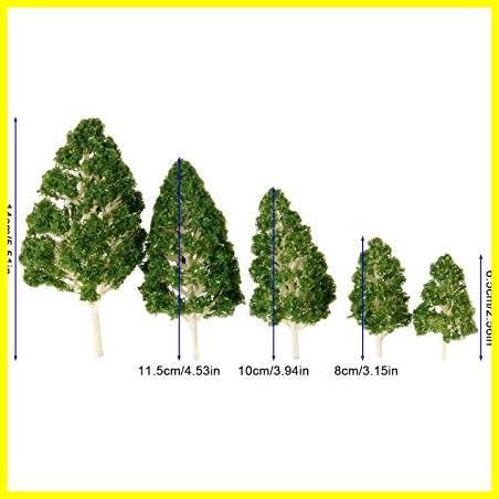 樹木 モデルツリー 樹木模型 木 鉢植え用 鉄道模型 風景 モデル トレス 情景コレクション ジオラマ 建築模型 電車模型 5個入り HO N Z_画像2
