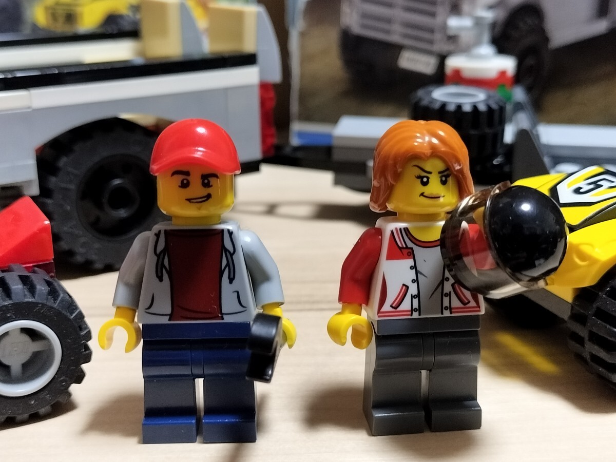 送料無料即決希望 レゴ (LEGO) シティ 四輪バギーとトレーラー 60148 ミニフィグ タイヤ 車 CITY 絶版の画像2