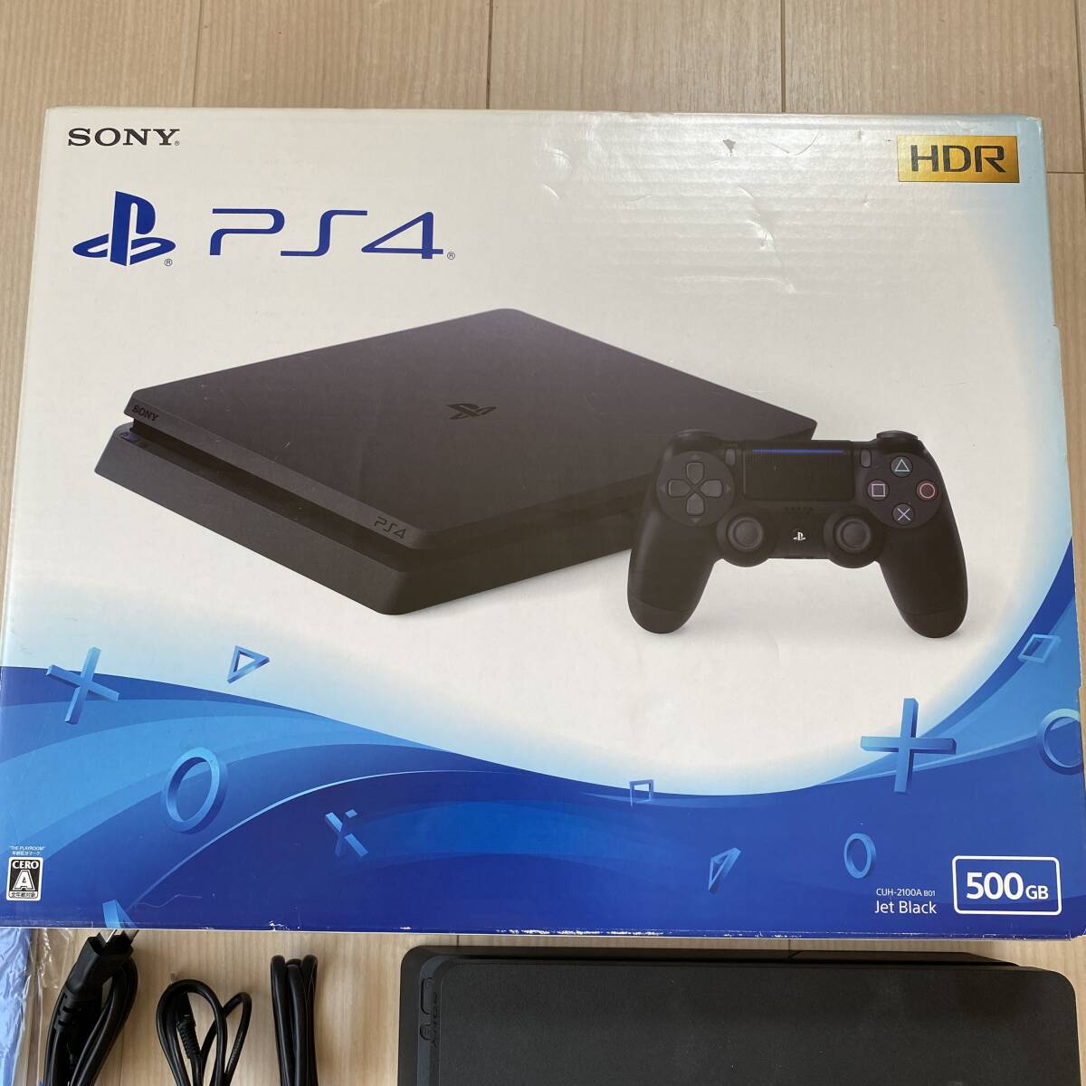 スピード発送！ PS4 ブラック 500GB CUH-2100A Ver11.50 動作確認済み SONY ☆本体、コントローラー、ケーブル☆ 初期化済み