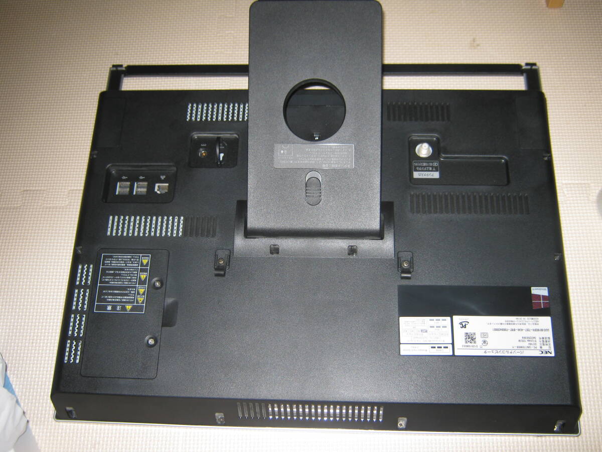 ジャンク NEC PC-VN770MSB Core i7 3630QMメモリ8GB 23.8インチモニター HDD無し BIOS確認 の画像3